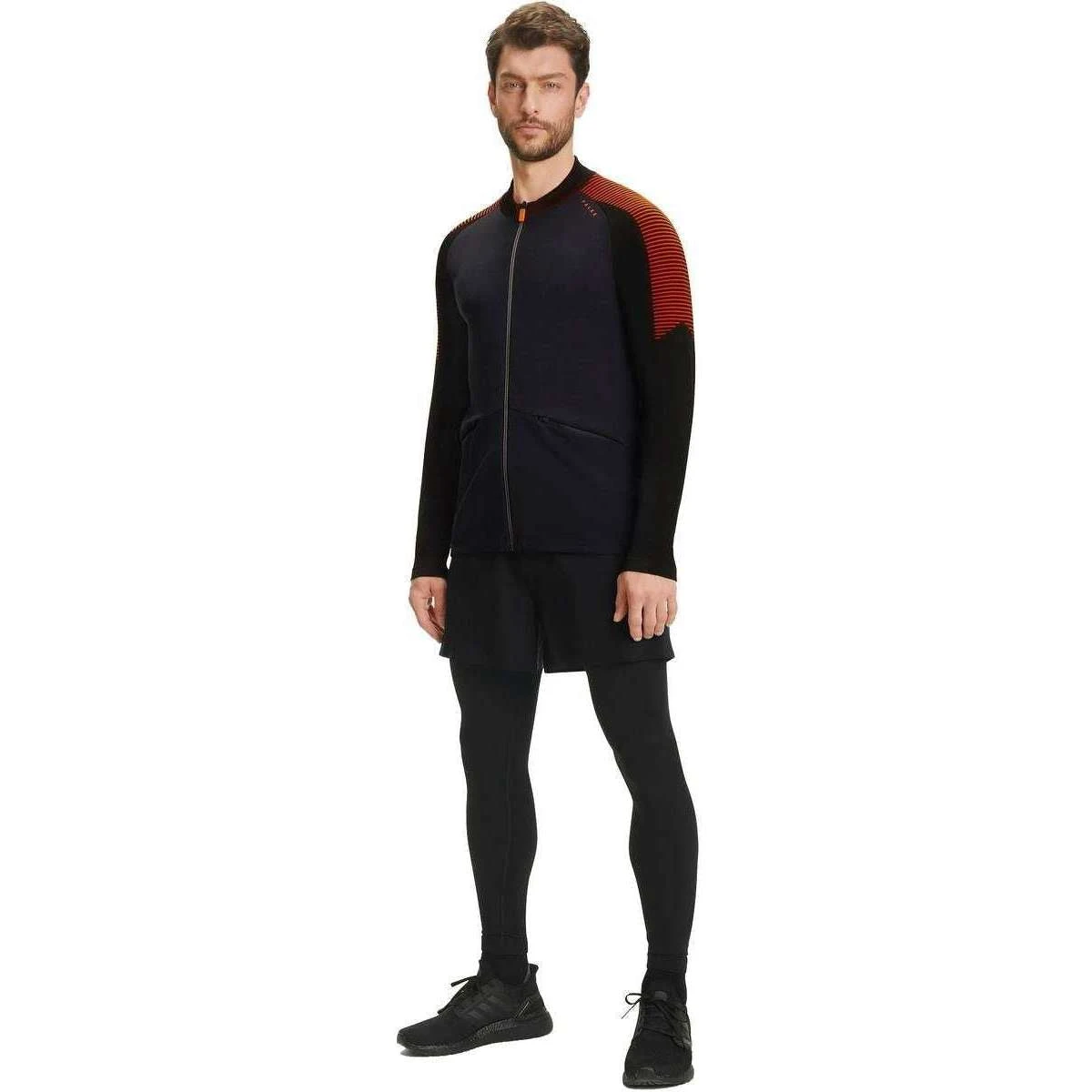 Falke Running Jacket - Black/Orange 6 Falke Running Jacket - Black/Orange - Image 4