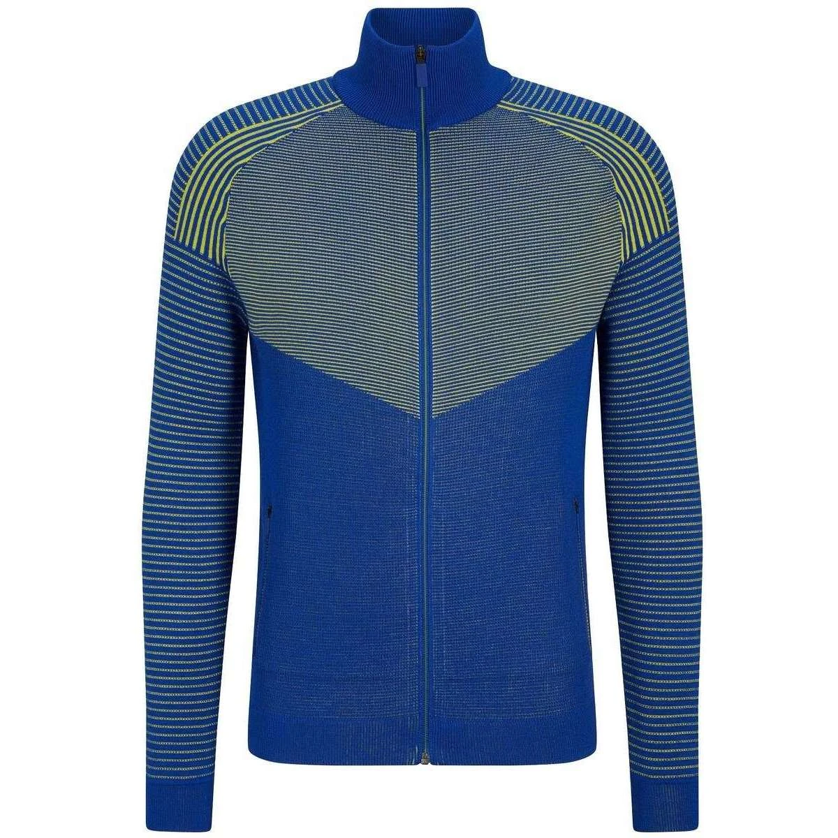 Falke Running Zip Jacket - Yve Blue/Green 3 Falke Running Zip Jacket - Yve Blue/Green