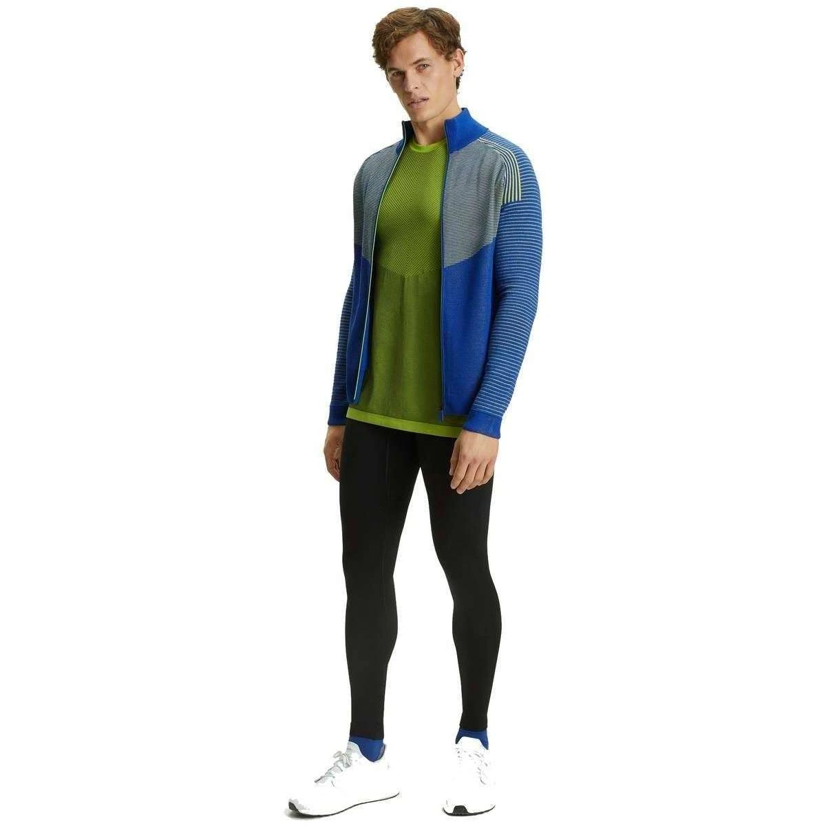 Falke Running Zip Jacket - Yve Blue/Green 6 Falke Running Zip Jacket - Yve Blue/Green - Image 4