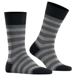 Falke Sensitive Mapped Line Socks - Black -Bown Of London shop falke sensitive mapped line socks black 32349229