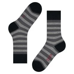 Falke Sensitive Mapped Line Socks - Black -Bown Of London shop falke sensitive mapped line socks black 32349235