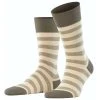 Falke Sensitive Mapped Line Socks - Clay Grey/Beige -Bown Of London shop falke sensitive mapped line socks clay greybeige 31025430
