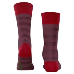 Falke Sensitive Mapped Line Socks - Passion Red -Bown Of London shop falke sensitive mapped line socks passion red 32349254