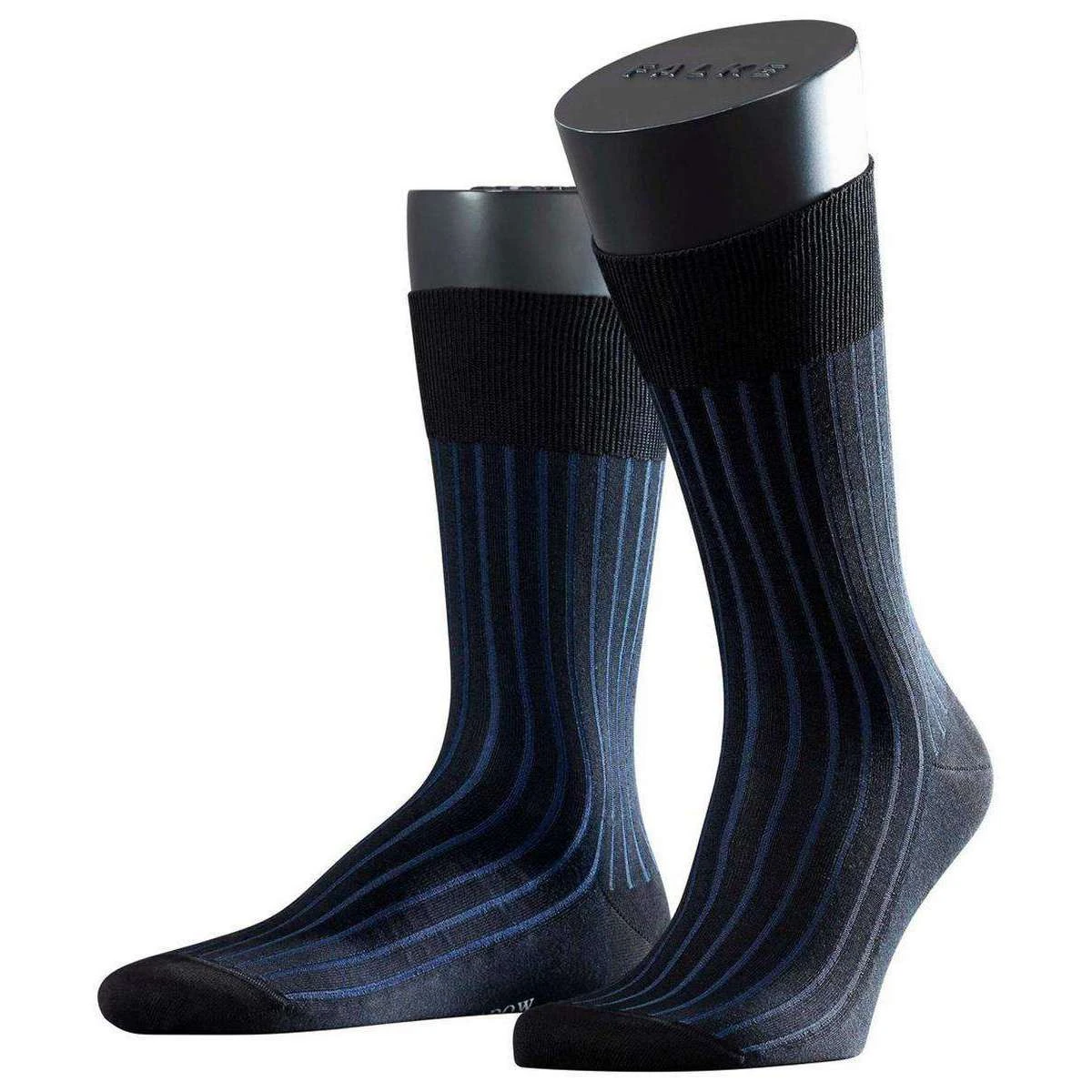 Falke Shadow Socks - Black/Blue 3 Falke Shadow Socks - Black/Blue