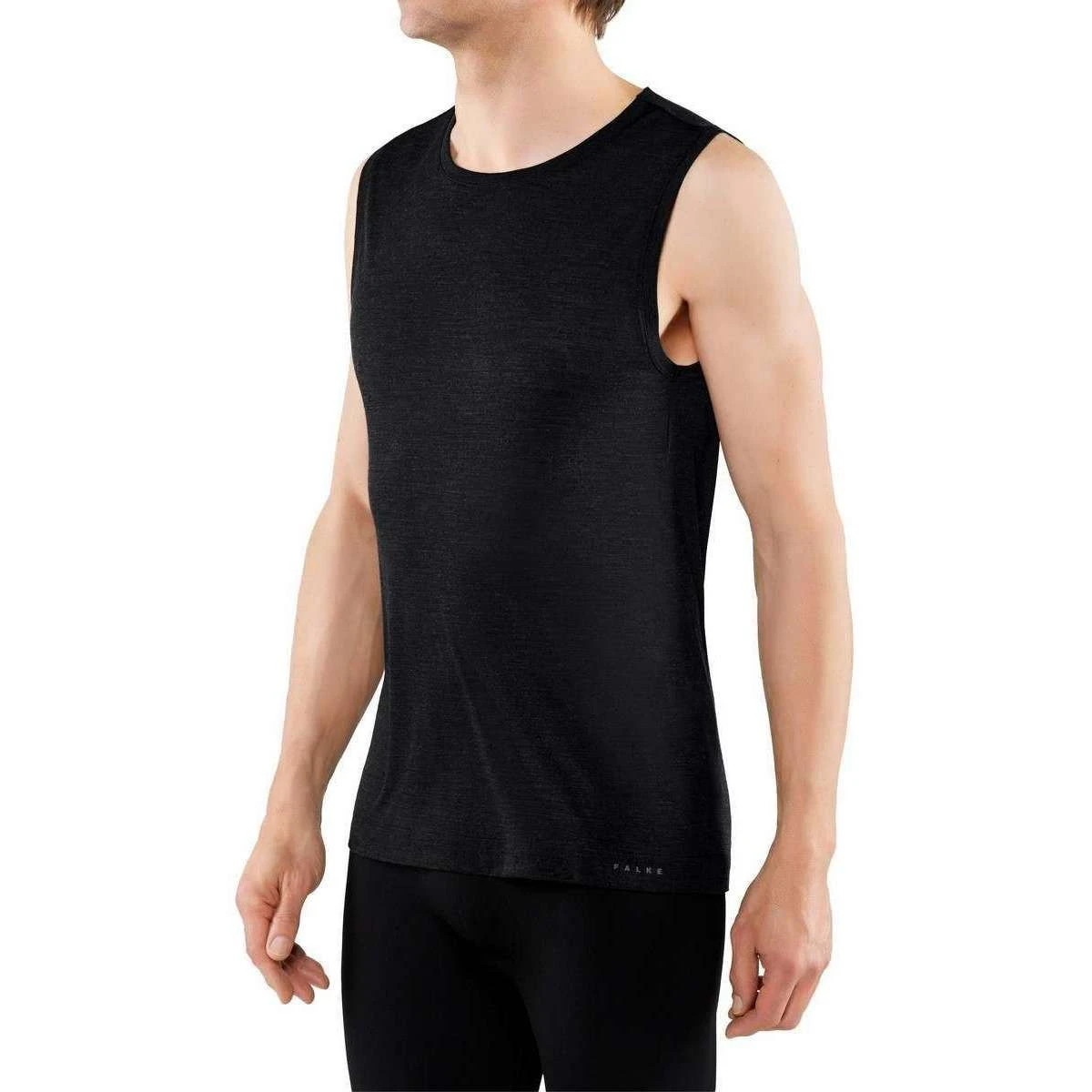 Falke Silk-Wool Regular Fit Singlet Shirt - Dark Grey 3 Falke Silk-Wool Regular Fit Singlet Shirt - Dark Grey