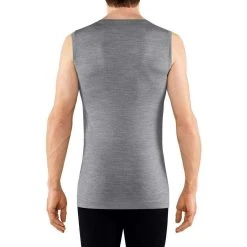 Falke Silk-Wool Regular Fit Singlet Shirt - Heather Grey 7 Falke Silk-Wool Regular Fit Singlet Shirt - Heather Grey -Bown Of London shop falke silk wool regular fit singlet shirt heather grey 31025621