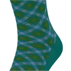 Falke Smart Check Socks - Verdigris Blue 10 Falke Smart Check Socks - Verdigris Blue -Bown Of London shop falke smart check socks verdigris blue 32349275