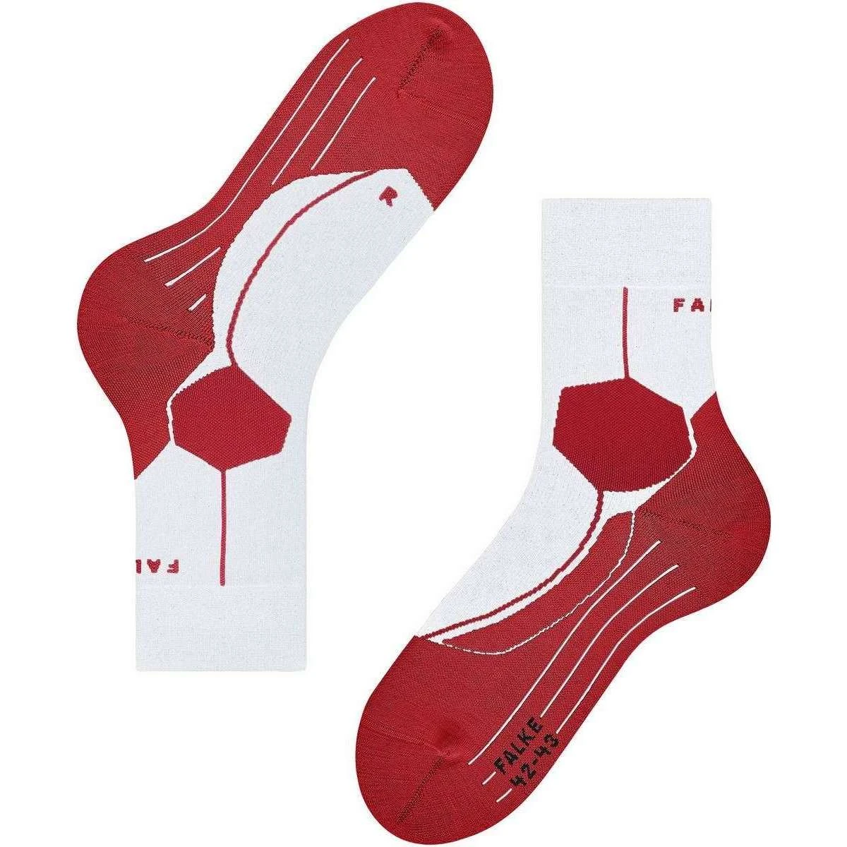 Falke Stabilizing Cool Health Socks - White/Red Falke Stabilizing Cool Health Socks - White/Red -Bown Of London shop falke stabilizing cool health socks whitered 31025795