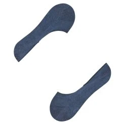 Falke Step Medium Cut No Show Socks - Navy Blue Mel -Bown Of London shop falke step medium cut no show socks navy blue mel 31869228