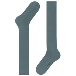 Falke Tiago Knee High Socks - Stone Wash Grey -Bown Of London shop falke tiago knee high socks stone wash grey 32335310