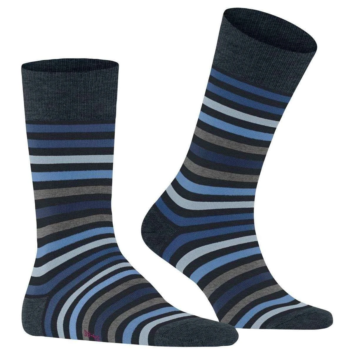 Falke Tinted Stripe Socks - Dark Navy Falke Tinted Stripe Socks - Dark Navy -Bown Of London shop falke tinted stripe socks dark navy 32349288