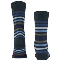 Falke Tinted Stripe Socks - Dark Navy 4 Falke Tinted Stripe Socks - Dark Navy -Bown Of London shop falke tinted stripe socks dark navy 32349289