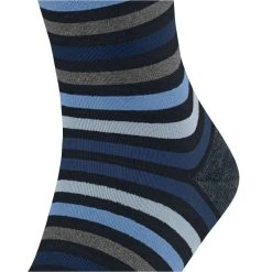 Falke Tinted Stripe Socks - Dark Navy 5 Falke Tinted Stripe Socks - Dark Navy -Bown Of London shop falke tinted stripe socks dark navy 32349290