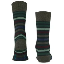 Falke Tinted Stripe Socks - Wald Green -Bown Of London shop falke tinted stripe socks wald green 32349299