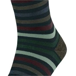 Falke Tinted Stripe Socks - Wald Green -Bown Of London shop falke tinted stripe socks wald green 32349300