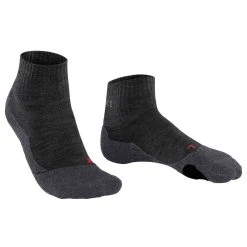 Falke TK2 Explore Short Socks - Asphalt Mel Grey 7 Falke TK2 Explore Short Socks - Asphalt Mel Grey -Bown Of London shop falke tk2 explore short socks asphalt mel grey 32205435