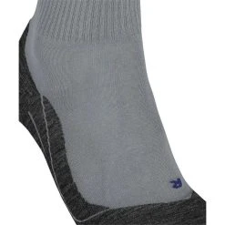 Falke TK5 Wander Cool Short Socks - Hematite Grey -Bown Of London shop falke tk5 wander cool short socks hematite grey 32205899
