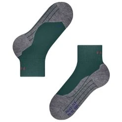 Falke TK5 Wander Cool Short Socks - Holly Green -Bown Of London shop falke tk5 wander cool short socks holly green 32205924