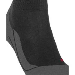 Falke TK5 Wander Wool Short Socks - Asphalt Mel Grey -Bown Of London shop falke tk5 wander wool short socks asphalt mel grey 32206059