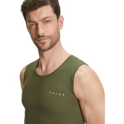 Falke Ultra-Light Cool Singlet Vest - Herb Green -Bown Of London shop falke ultra light cool singlet vest herb green 32344217