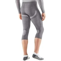 Falke Wool-Tech Light Regular Fit 3/4 Tights - Heather Grey -Bown Of London shop falke wool tech light regular fit 34 tights heather grey 31026496