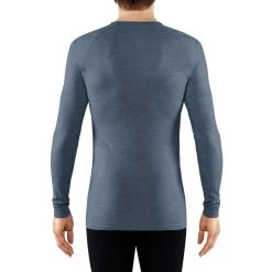 Falke Wool-Tech Light Regular Fit Long Sleeve Shirt - Captain Blue -Bown Of London shop falke wool tech light regular fit long sleeve shirt captain blue 31026508