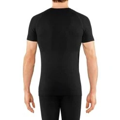 Falke Wool-Tech Light Regular Fit Short Sleeve Shirt - Black -Bown Of London shop falke wool tech light regular fit short sleeve shirt black 31026517