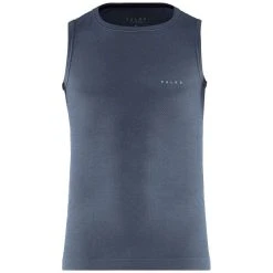 Falke Wool-Tech Light Regular Fit Singlet Shirt - Captain Blue