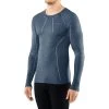 Falke Wool Tech Long Sleeved T-Shirt - Capitain Blue -Bown Of London shop falke wool tech long sleeved t shirt capitain blue 31026441