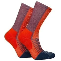 Hilly Active Crew Min Socks - Orange/Burgundy -Bown Of London shop hilly active crew min socks orangeburgundy 32213055