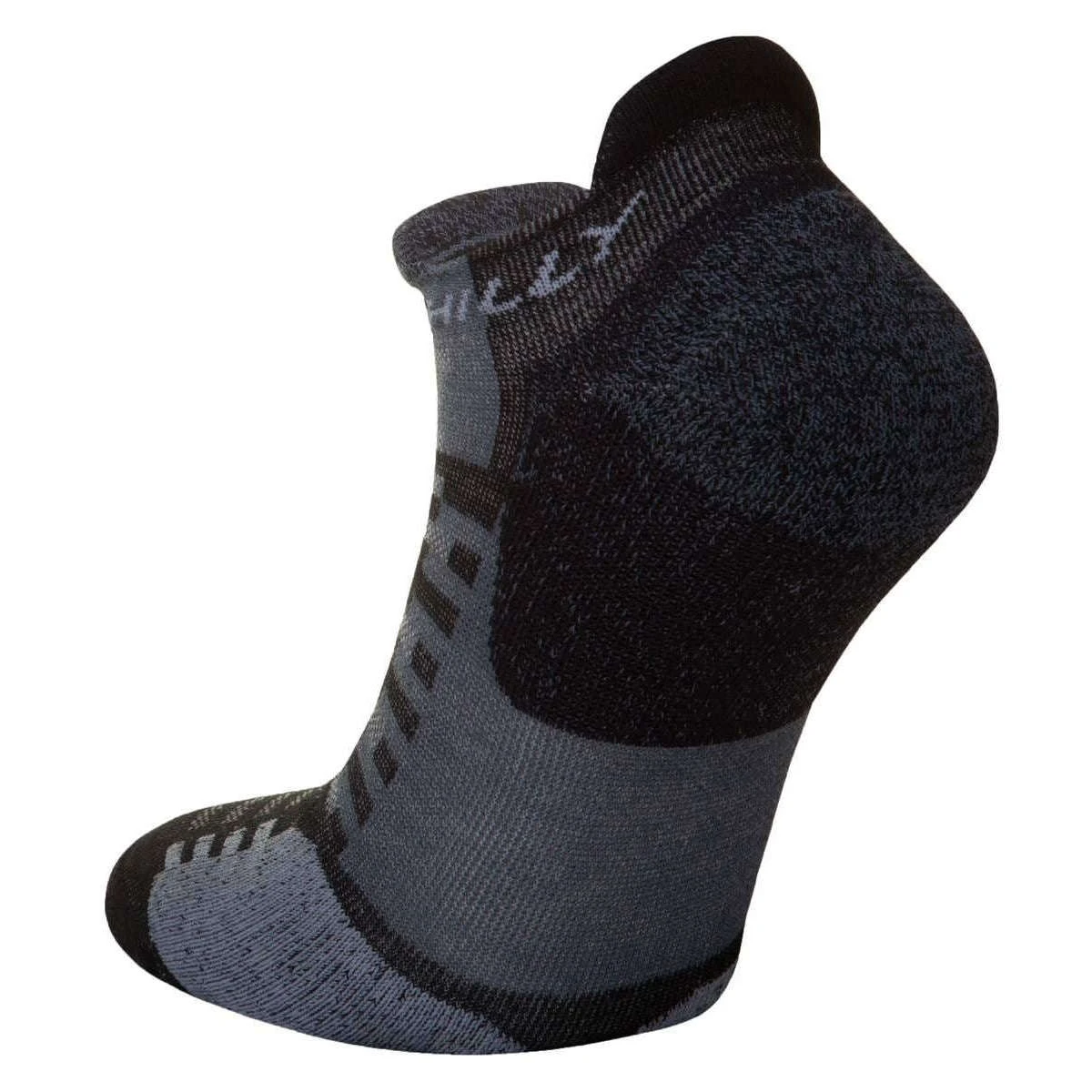 Hilly Active Socklet Min Socks - Black/Grey 4 Hilly Active Socklet Min Socks - Black/Grey - Image 2