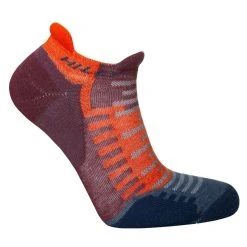 Hilly Active Socklet Min Socks - Burgundy/Orange -Bown Of London shop hilly active socklet min socks burgundyorange 32213080
