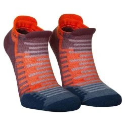 Hilly Active Socklet Min Socks - Burgundy/Orange -Bown Of London shop hilly active socklet min socks burgundyorange 32213081