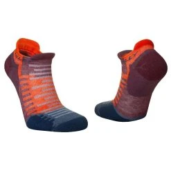 Hilly Active Socklet Min Socks - Burgundy/Orange -Bown Of London shop hilly active socklet min socks burgundyorange 32213085