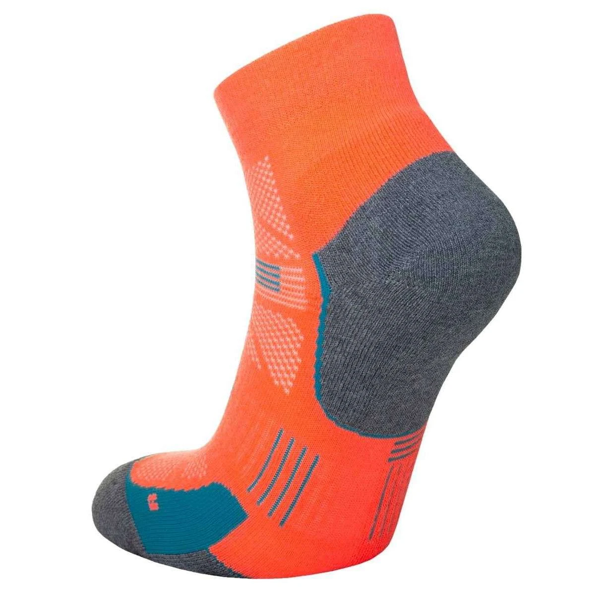 Hilly Supreme Anklet Med Socks - Neon Candy/Grey Marl 4 Hilly Supreme Anklet Med Socks - Neon Candy/Grey Marl - Image 2