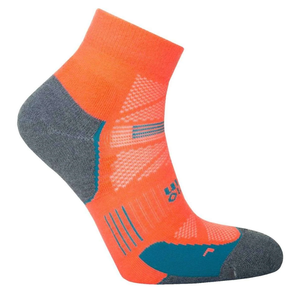 Hilly Supreme Anklet Med Socks - Neon Candy/Grey Marl 5 Hilly Supreme Anklet Med Socks - Neon Candy/Grey Marl - Image 3
