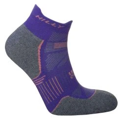 Hilly Supreme Socklet Med Socks - Plum/Grey Marl -Bown Of London shop hilly supreme socklet med socks plumgrey marl 32213165