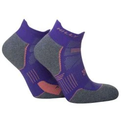 Hilly Supreme Socklet Med Socks - Plum/Grey Marl -Bown Of London shop hilly supreme socklet med socks plumgrey marl 32213167
