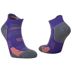 Hilly Supreme Socklet Med Socks - Plum/Grey Marl -Bown Of London shop hilly supreme socklet med socks plumgrey marl 32213168