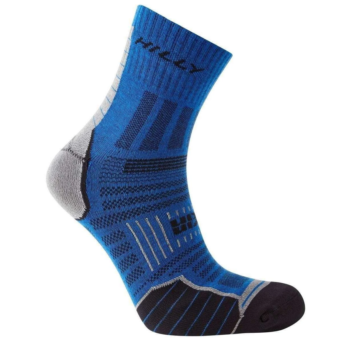 Hilly Twin Skin Anklet Socks - Azurite Blue/Grey Marl 4 Hilly Twin Skin Anklet Socks - Azurite Blue/Grey Marl - Image 2