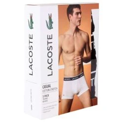 Lacoste Casual 3 Pack Trunks - Black -Bown Of London shop lacoste casual 3 pack trunks black 31030734