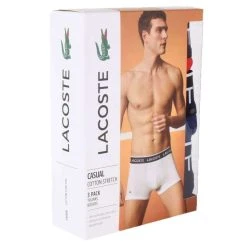 Lacoste Casual 3 Pack Trunks - Red/Navy/Black 7 Lacoste Casual 3 Pack Trunks - Red/Navy/Black -Bown Of London shop lacoste casual 3 pack trunks rednavyblack 31030737