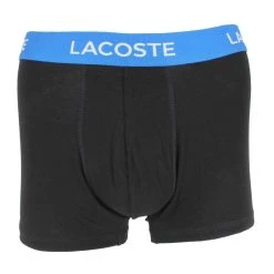 Lacoste Casual Contrasting Waistband 3 Pack Trunks - Black/Celosia/Marine -Bown Of London shop lacoste casual contrasting waistband 3 pack trunks blackcelosiamarine 31389143