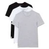 Lacoste Classic Crew Neck 3 Pack T-Shirts - Black/White/Grey -Bown Of London shop lacoste classic crew neck 3 pack t shirts blackwhitegrey 31957791