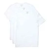 Lacoste Classic Crew Neck 3 Pack T-Shirts - White -Bown Of London shop lacoste classic crew neck 3 pack t shirts white 31957796