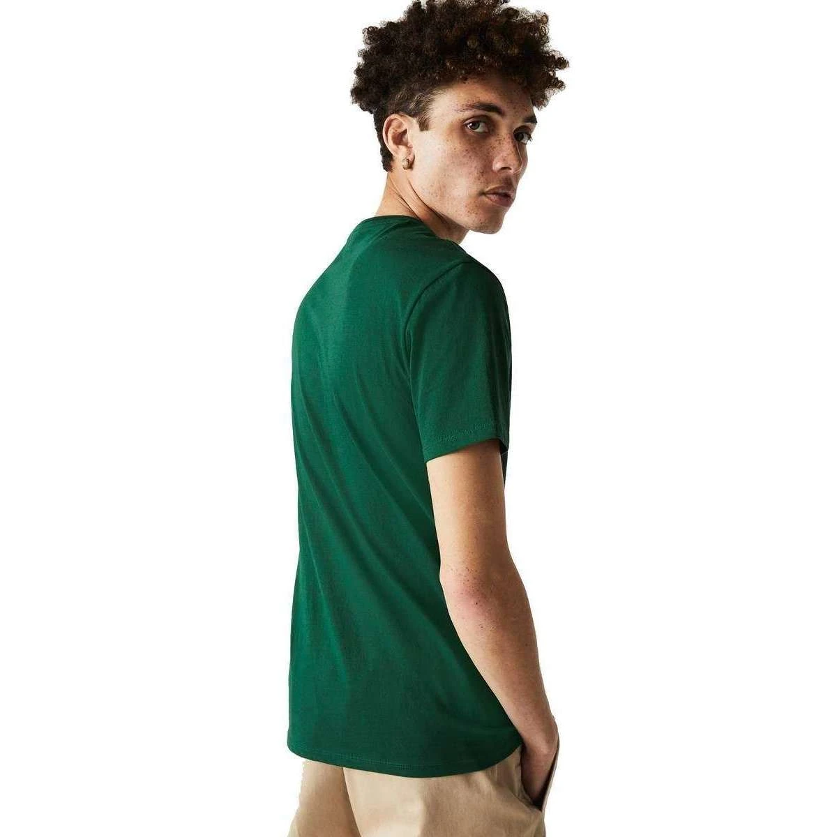 Lacoste Classic Pima Cotton T-Shirt - Green 3 Lacoste Classic Pima Cotton T-Shirt - Green - Image 2