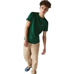 Lacoste Classic Pima Cotton T-Shirt - Green 7 Lacoste Classic Pima Cotton T-Shirt - Green -Bown Of London shop lacoste classic pima cotton t shirt green 31030818