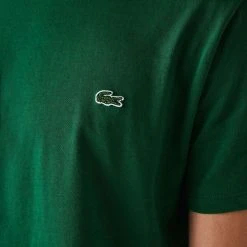 Lacoste Classic Pima Cotton T-Shirt - Green 8 Lacoste Classic Pima Cotton T-Shirt - Green -Bown Of London shop lacoste classic pima cotton t shirt green 31030819