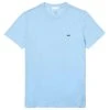 Lacoste Classic Pima Cotton T-Shirt - Overview Blue 1 Lacoste Classic Pima Cotton T-Shirt - Overview Blue -Bown Of London shop lacoste classic pima cotton t shirt overview blue 31957800