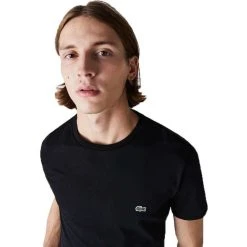 Lacoste Classic Pima T-Shirt - Black 8 Lacoste Classic Pima T-Shirt - Black -Bown Of London shop lacoste classic pima t shirt black 31030833